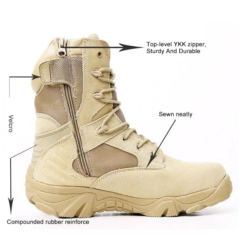 Strapazierfähige taktische Einsatzstiefel für Herren für Outdoor-Abenteuer