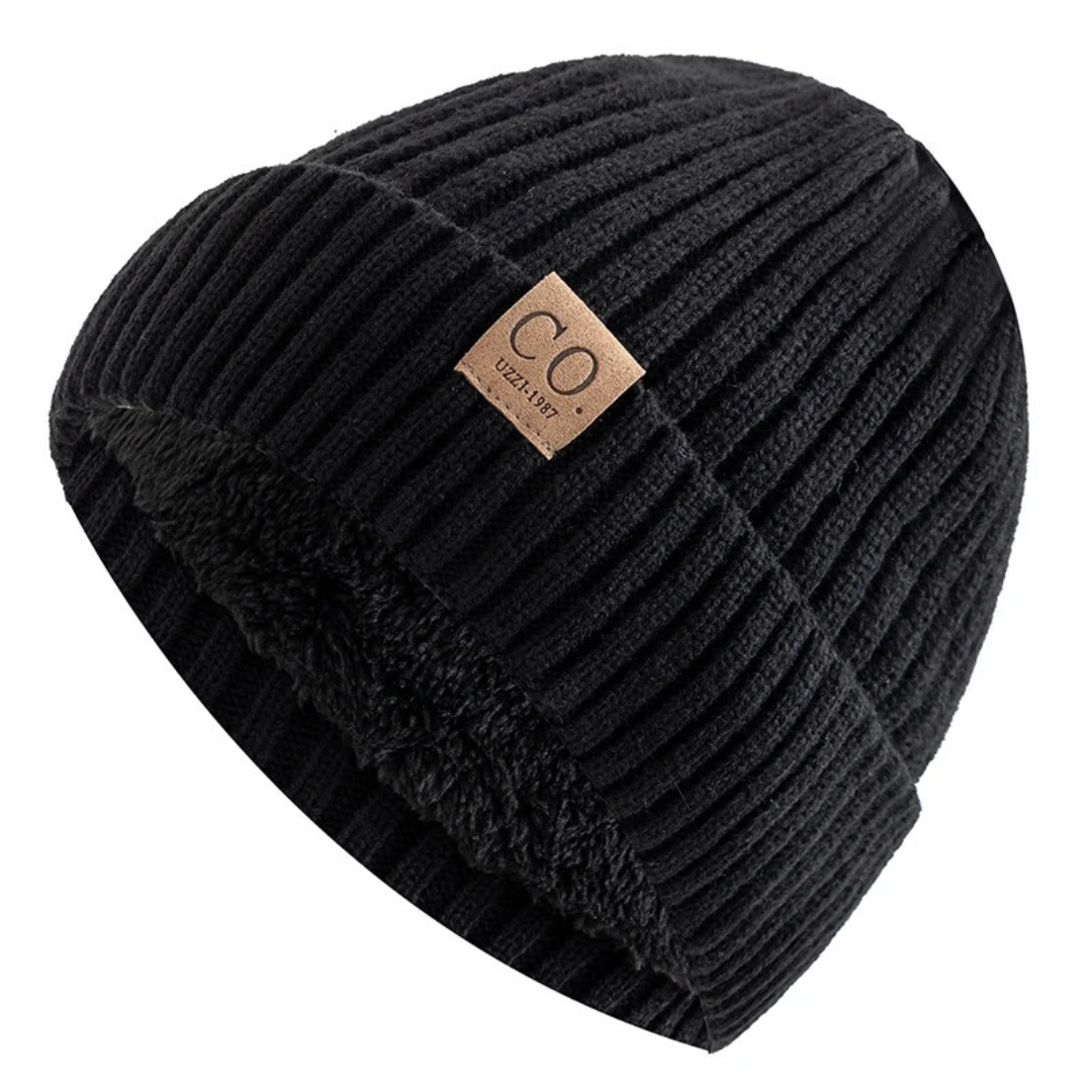 Strickbeanie mit Fleecefutter