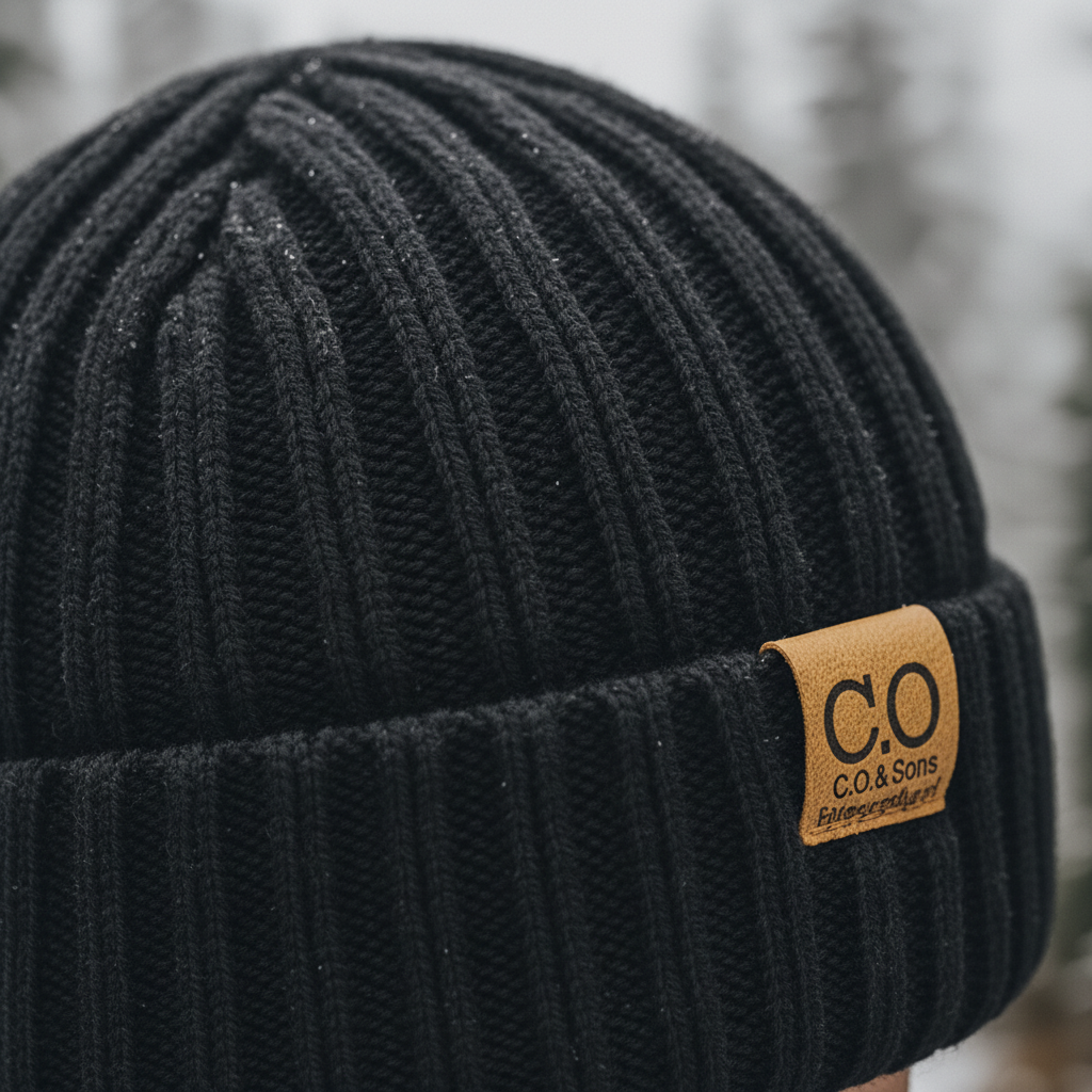 Strickbeanie mit Fleecefutter