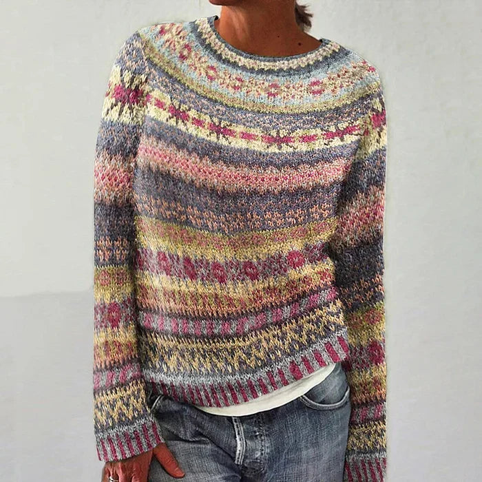 Strickpullover mit Fair-Isle-Muster für Damen