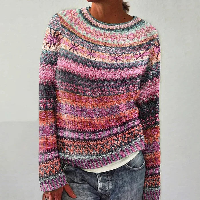 Strickpullover mit Fair-Isle-Muster für Damen