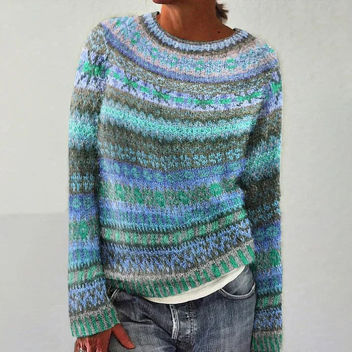 Strickpullover mit Fair-Isle-Muster für Damen