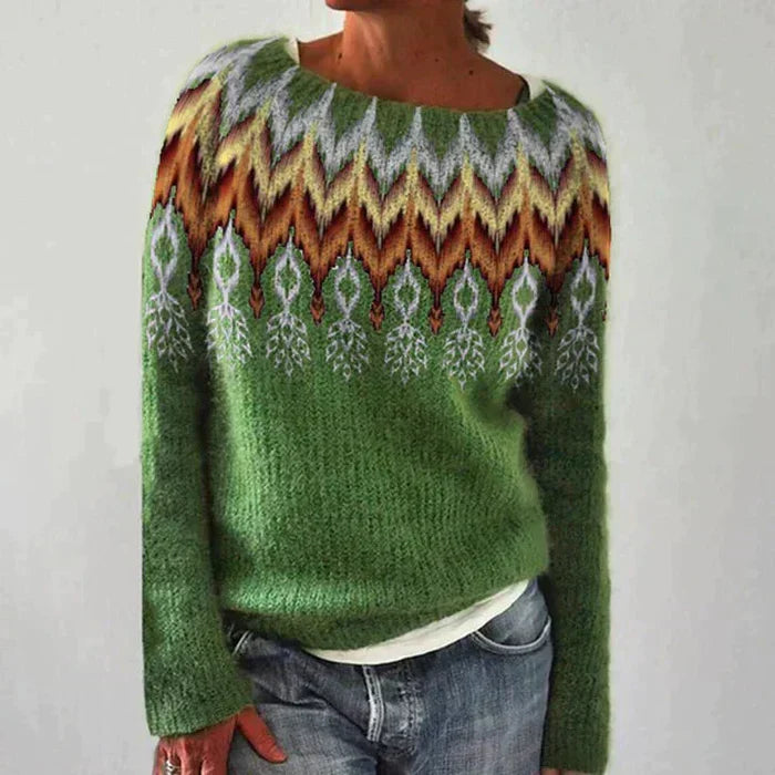 Strickpullover mit Fair-Isle-Muster für Damen