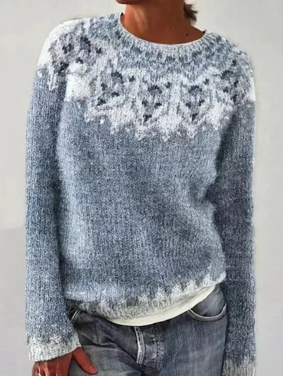 Strickpullover mit Fair-Isle-Muster für Damen