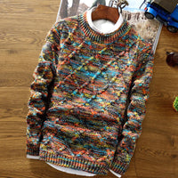 Strickpullover mit Rundhalsausschnitt für Herren