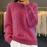 Strickpullover mit Zopfmuster - Sanfte Wärme & Schick - Winter