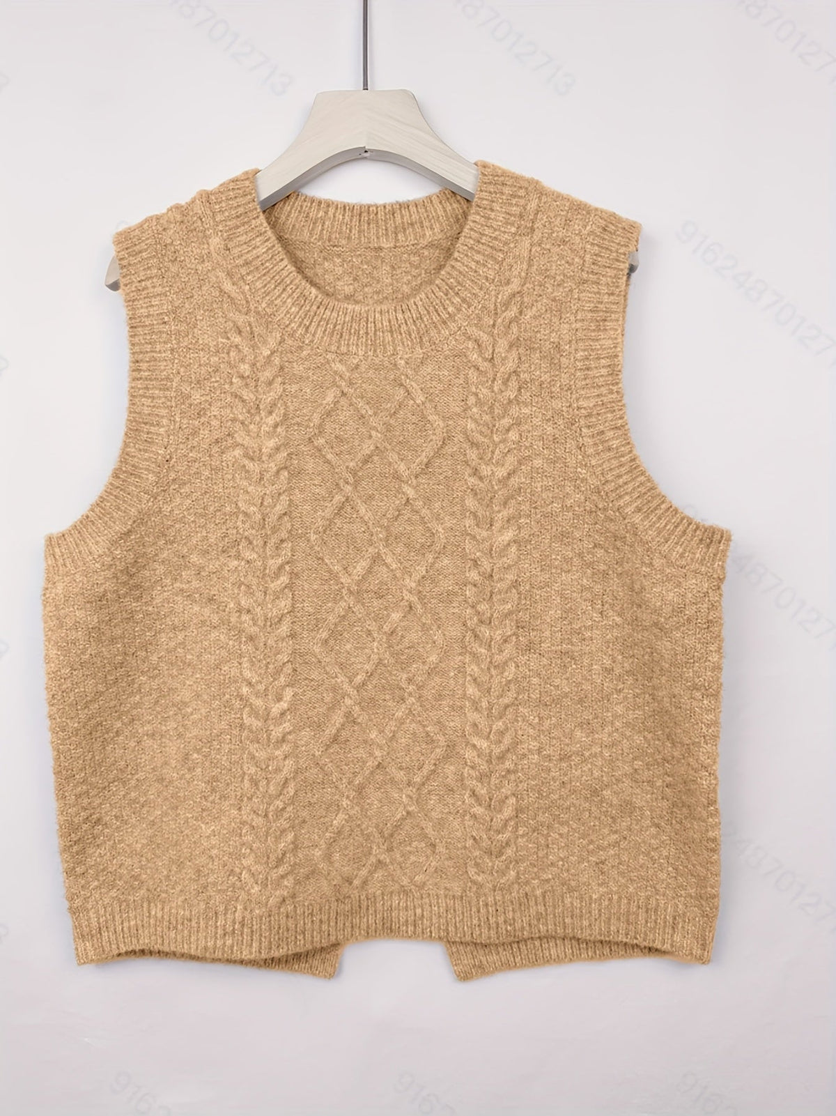 Strickpullunder mit Zopfmuster
