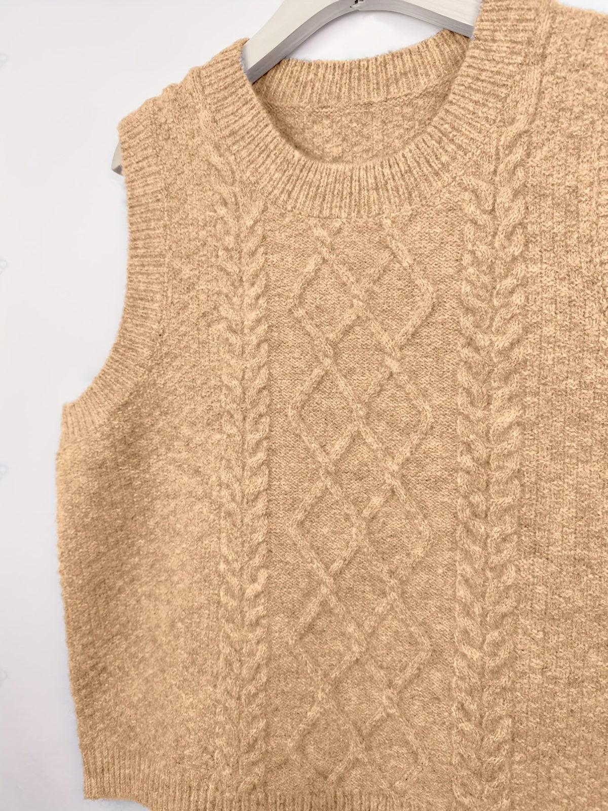 Strickpullunder mit Zopfmuster
