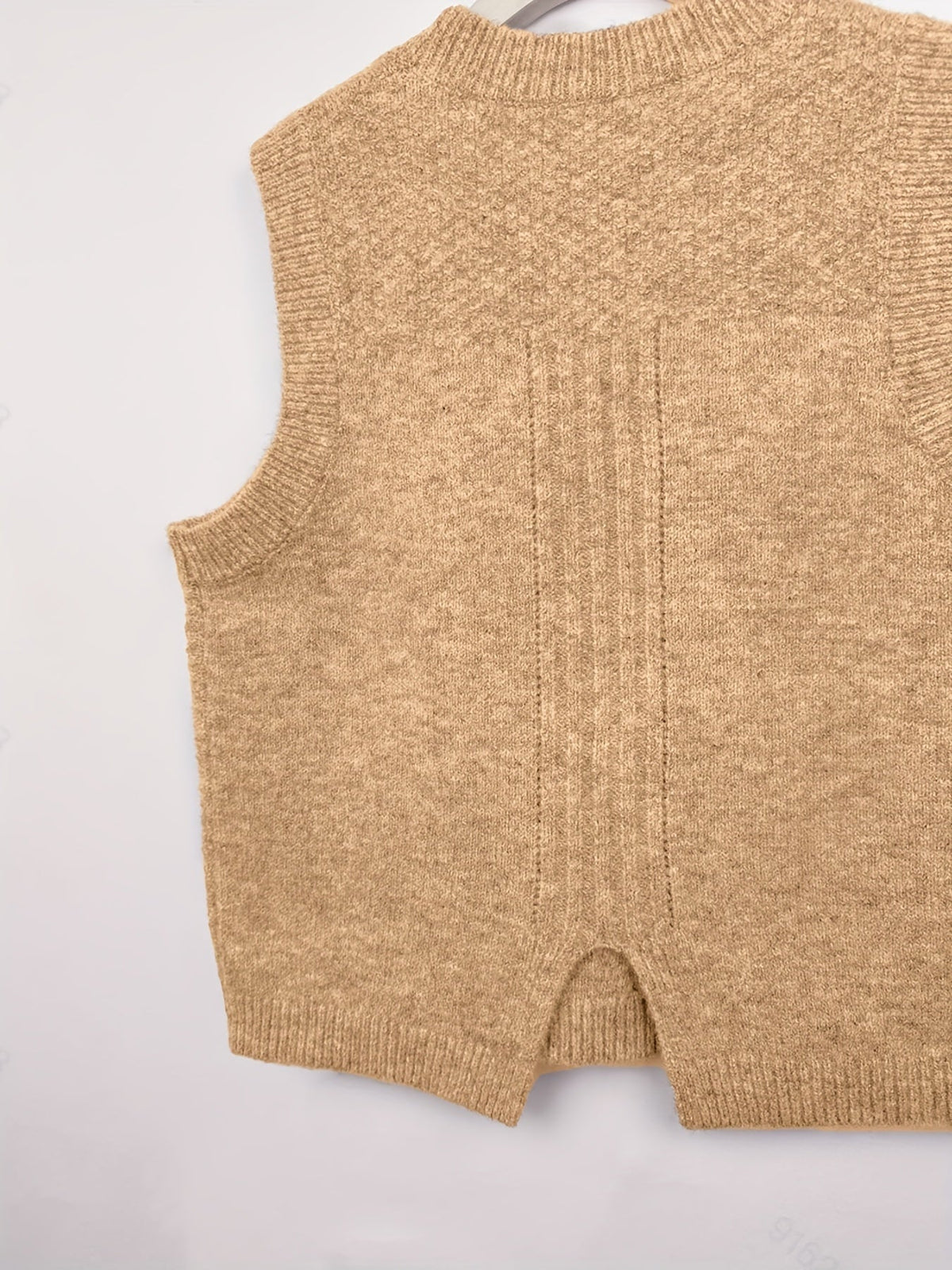 Strickpullunder mit Zopfmuster