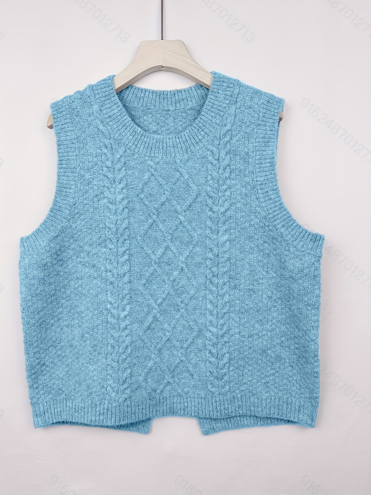 Strickpullunder mit Zopfmuster