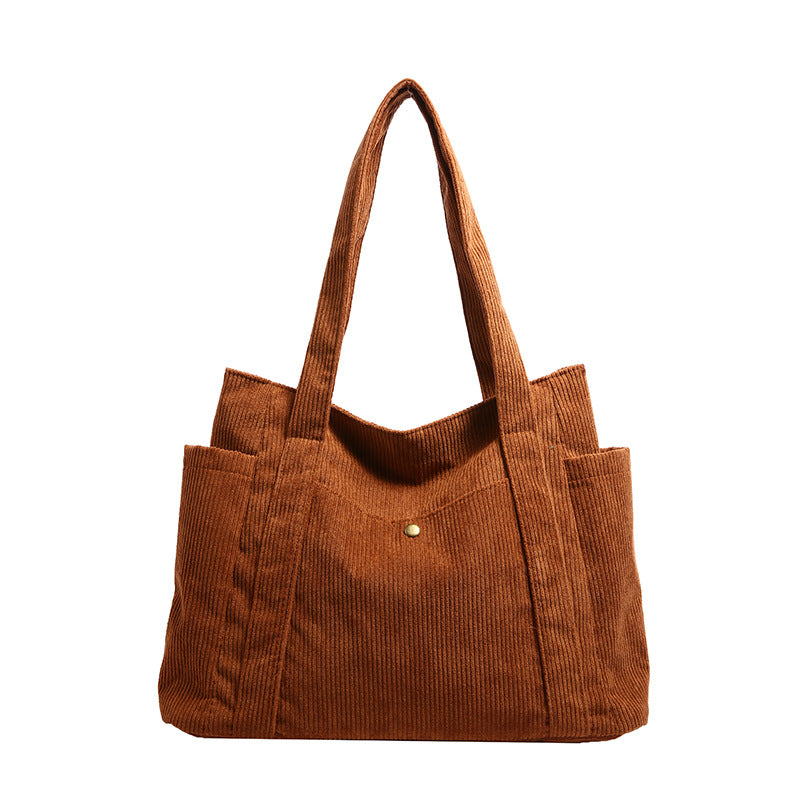 Strukturierte Cord-Tote-Bag