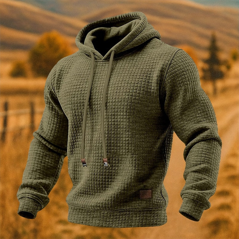 Strukturierter Kapuzenpullover