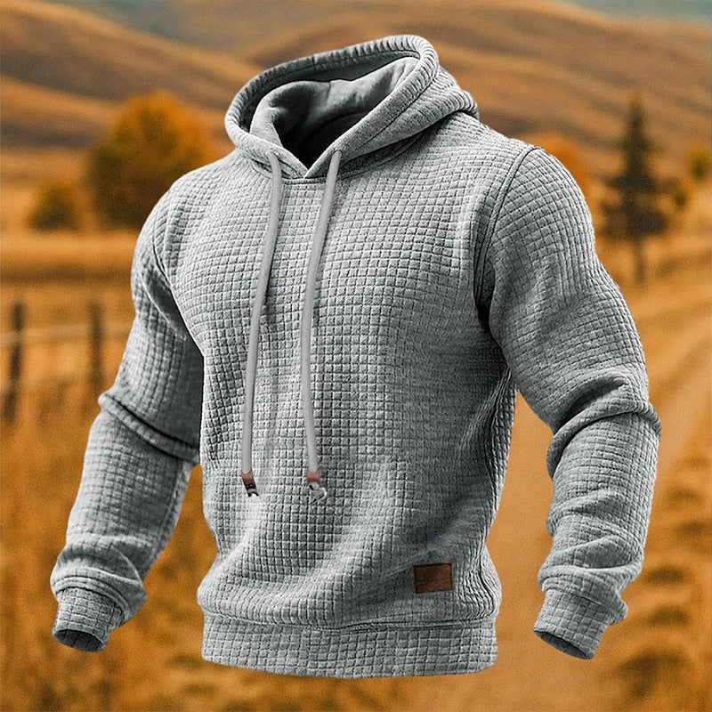 Strukturierter Kapuzenpullover