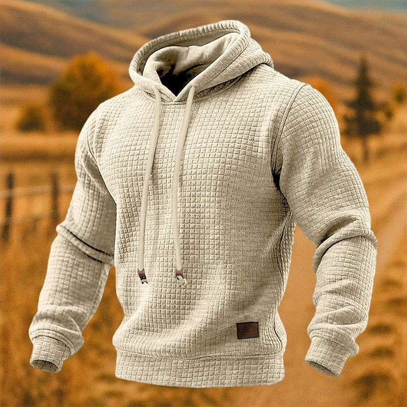 Strukturierter Kapuzenpullover