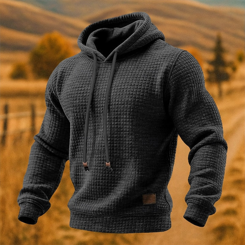 Strukturierter Kapuzenpullover