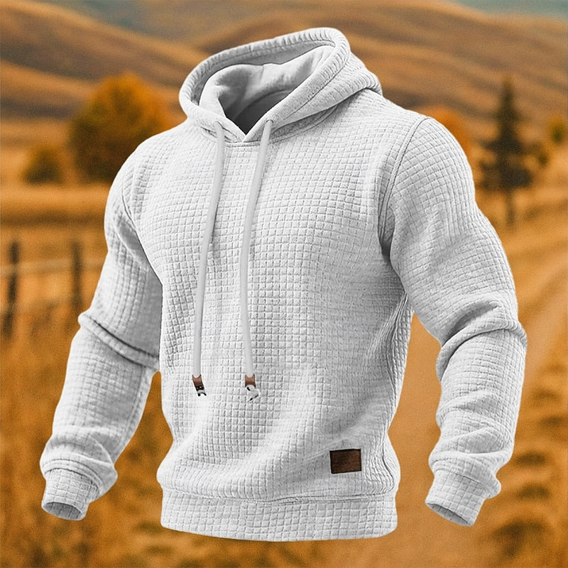 Strukturierter Kapuzenpullover