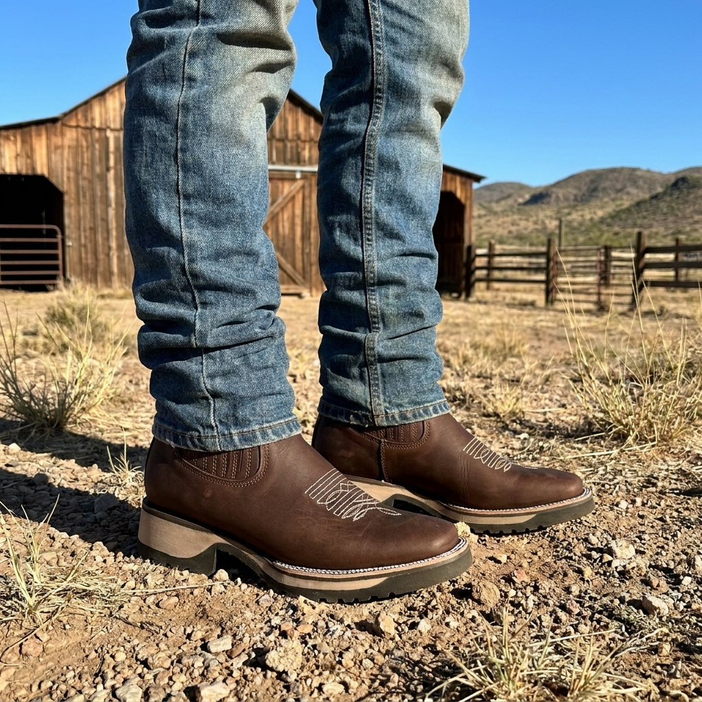 Stylische Cowboy-Stiefeletten für Herren