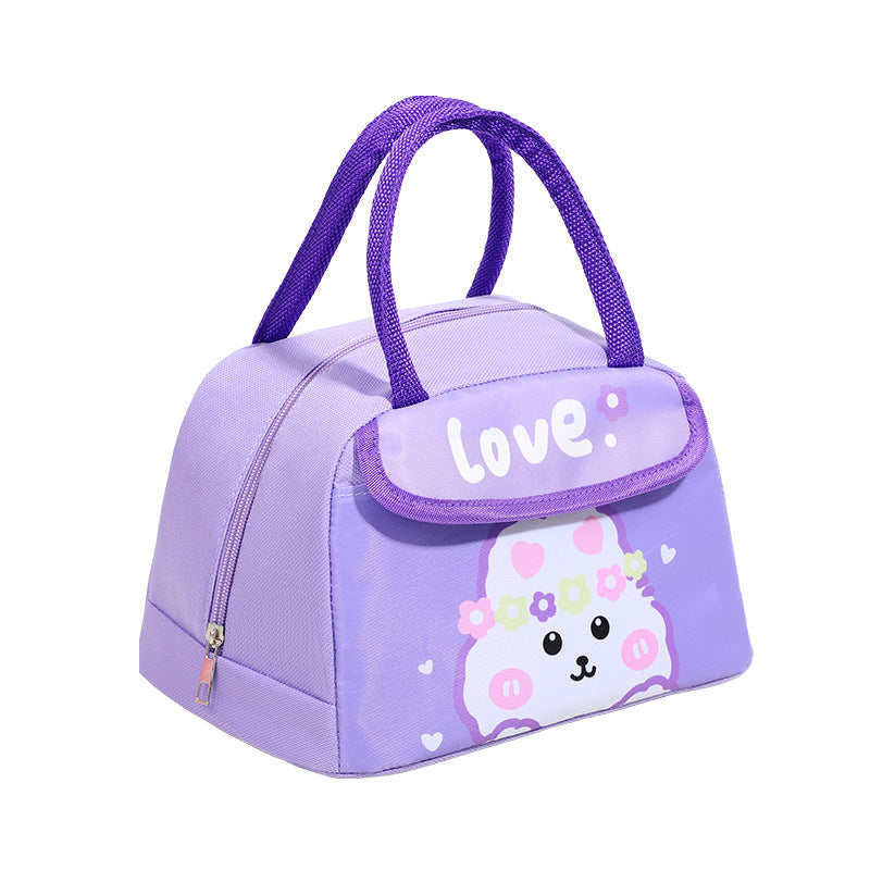 Süße isolierte Lunchtasche mit Dinosauriermotiv