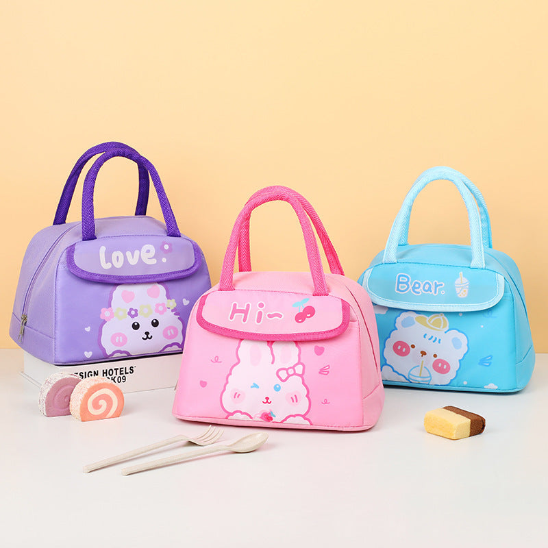 Süße isolierte Lunchtasche mit Dinosauriermotiv
