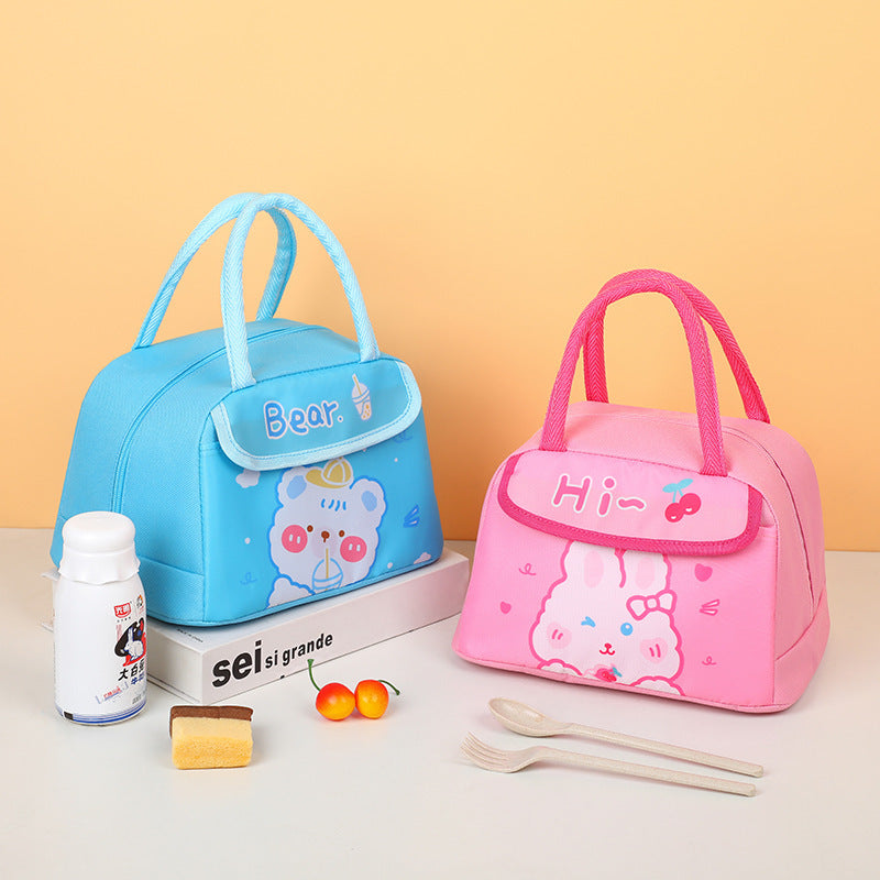Süße isolierte Lunchtasche mit Dinosauriermotiv