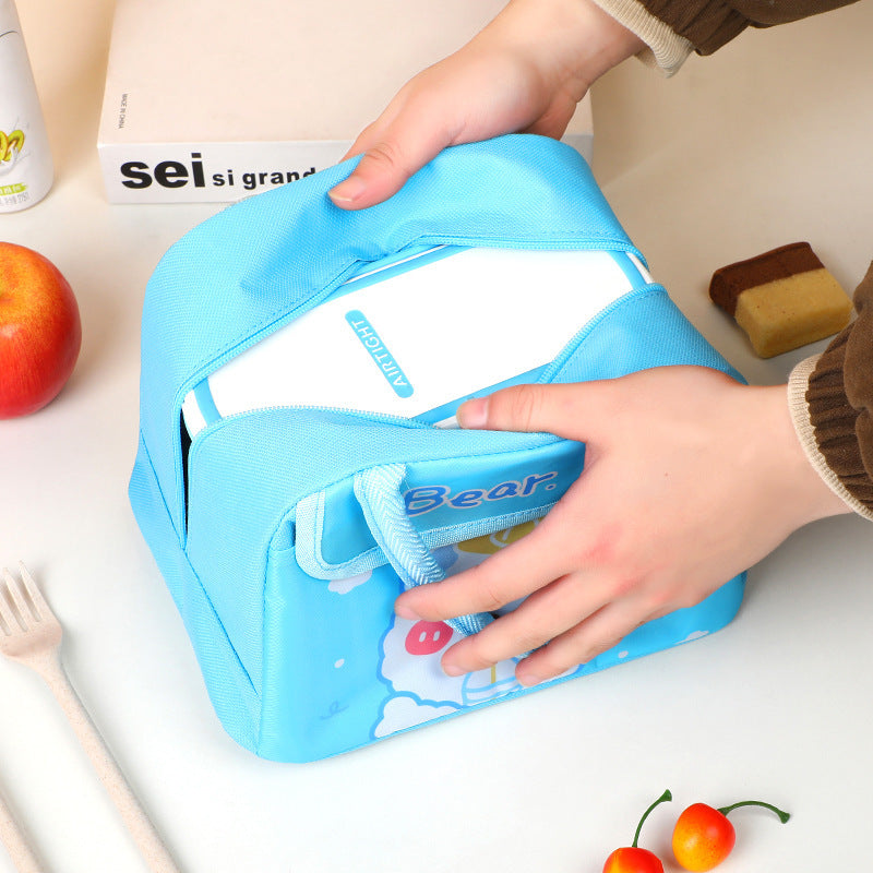 Süße isolierte Lunchtasche mit Dinosauriermotiv