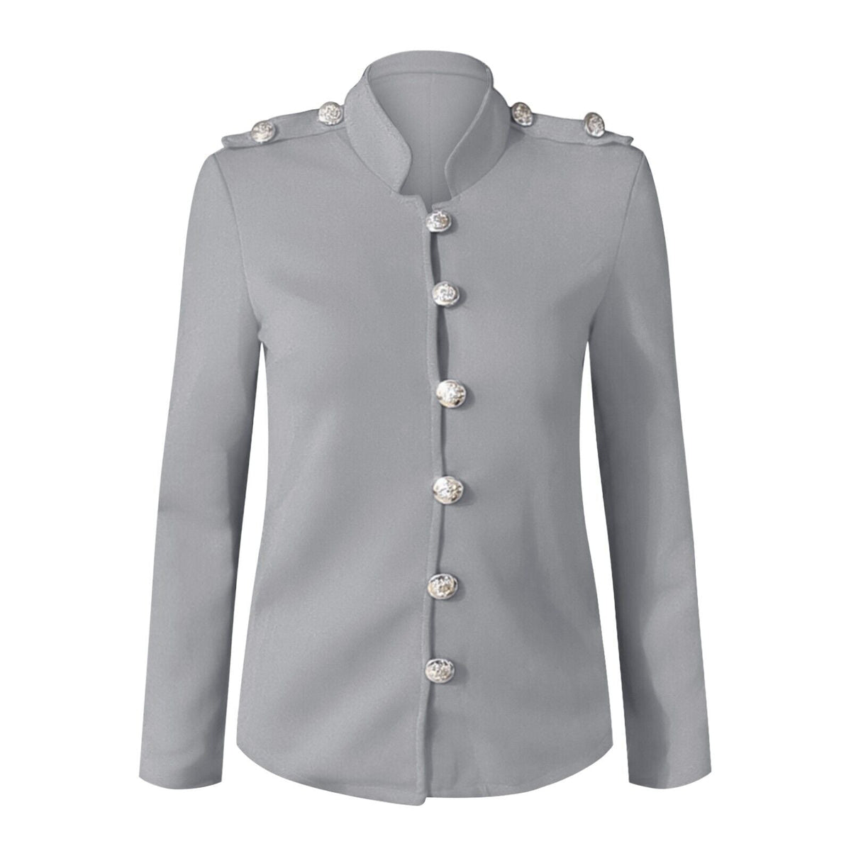 Taillierte Damen-Blazerjacke mit Knöpfen vorne