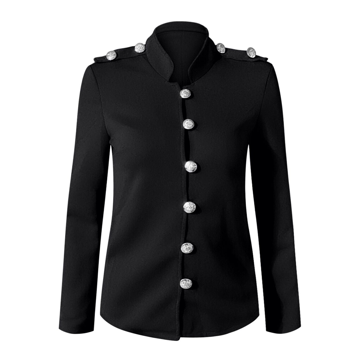 Taillierte Damen-Blazerjacke mit Knöpfen vorne