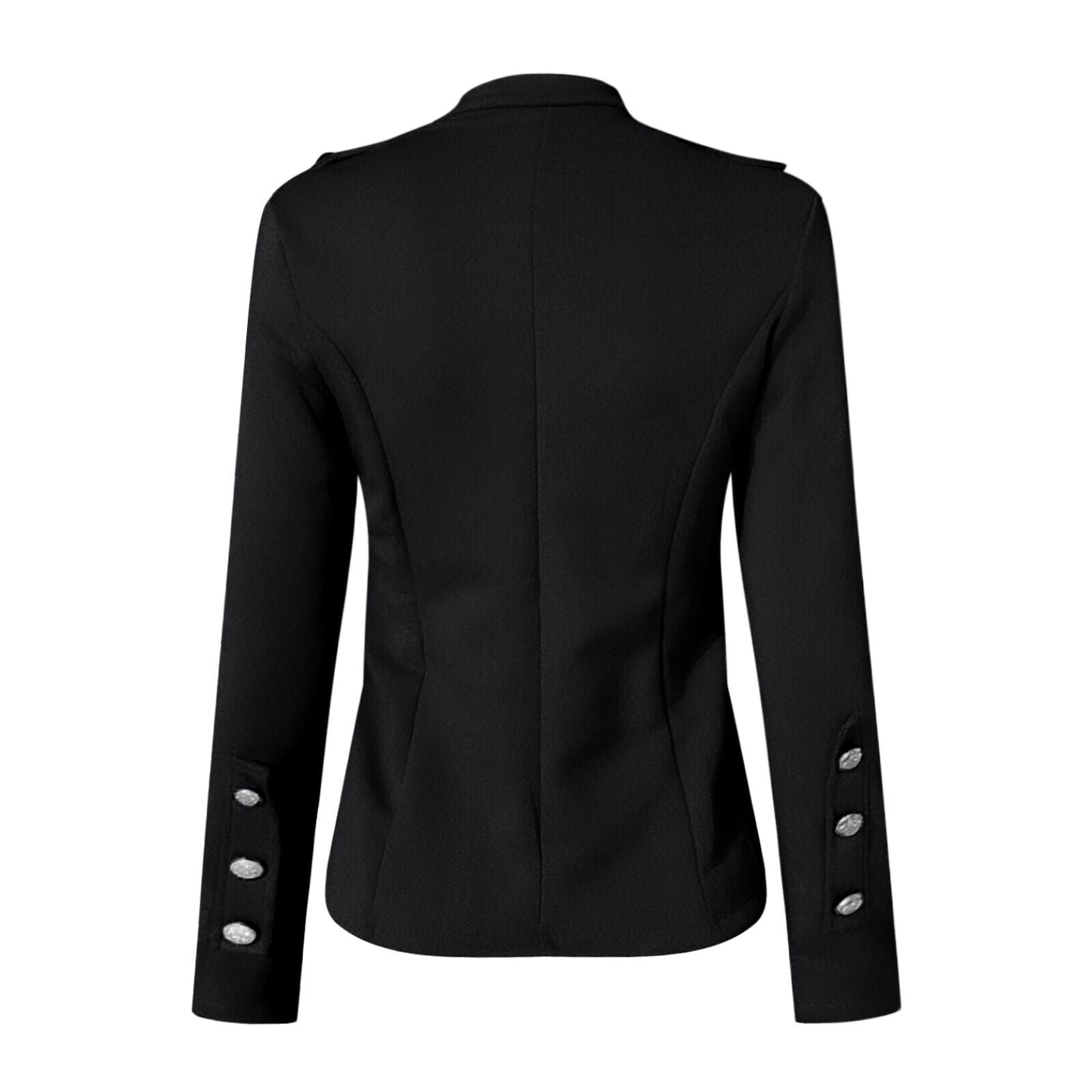 Taillierte Damen-Blazerjacke mit Knöpfen vorne