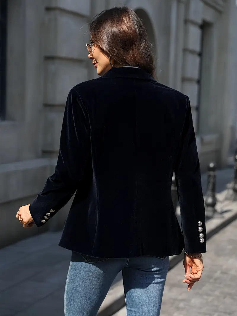 Taillierte langärmlige Blazerjacke für Damen