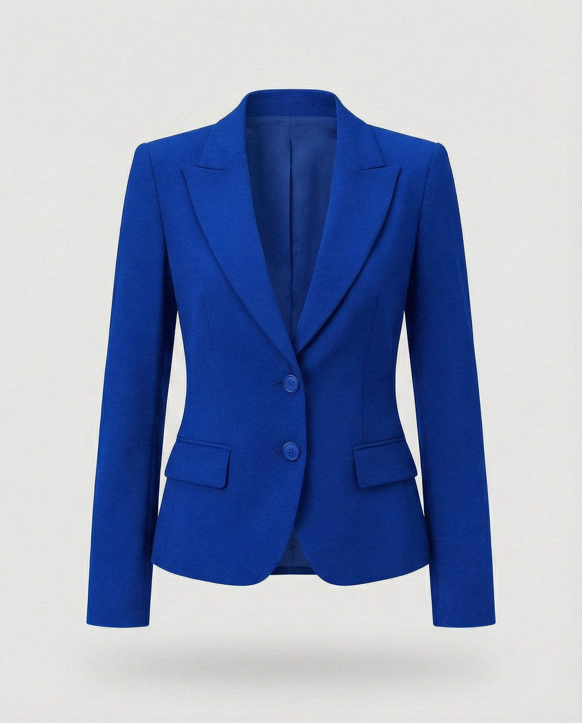 Taillierter Damen-Businessblazer mit Schößchen