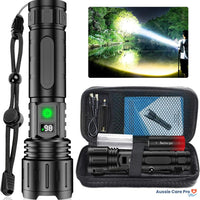 Taktische LED-Taschenlampe – Aufladbar mit 100.000 Lumen