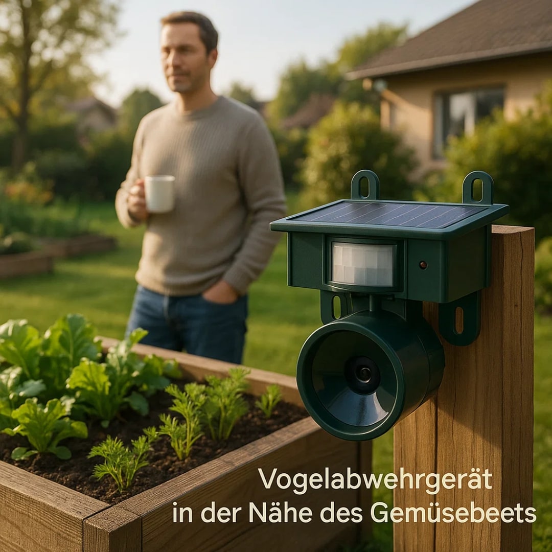 Tauben vertreiben von Balkon & Garten | Vogelabwehrgerät