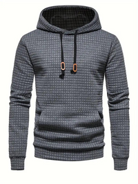 Texturierter Herren-Kapuzenpullover