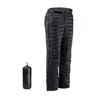 Thermo-Gänsedaunenhose für Outdoor, Camping, Wandern und Skifahren mit Reißverschluss