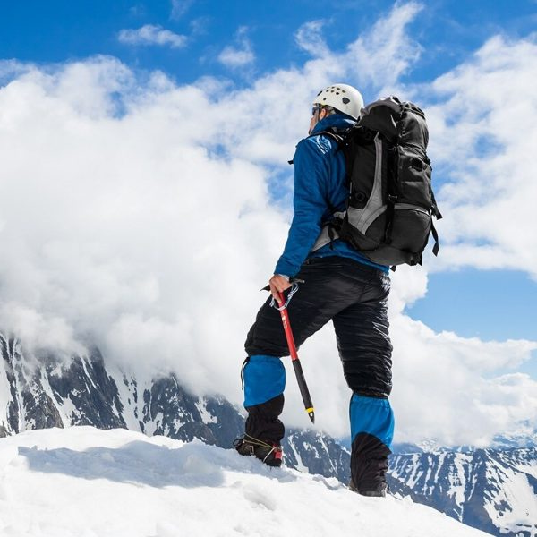 Thermo-Gänsedaunenhose für Outdoor, Camping, Wandern und Skifahren mit Reißverschluss