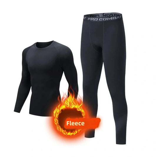 Thermo-Kompressionsset aus Wolle für Herren – Schnelltrocknend