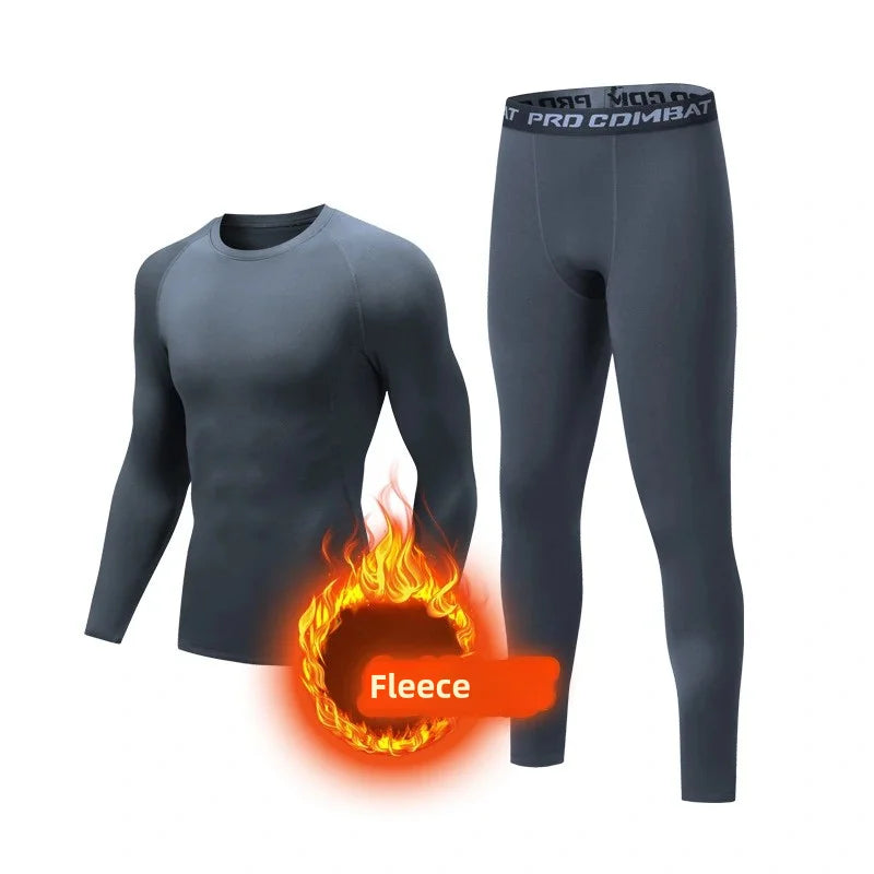 Thermo-Kompressionsset aus Wolle für Herren – Schnelltrocknend
