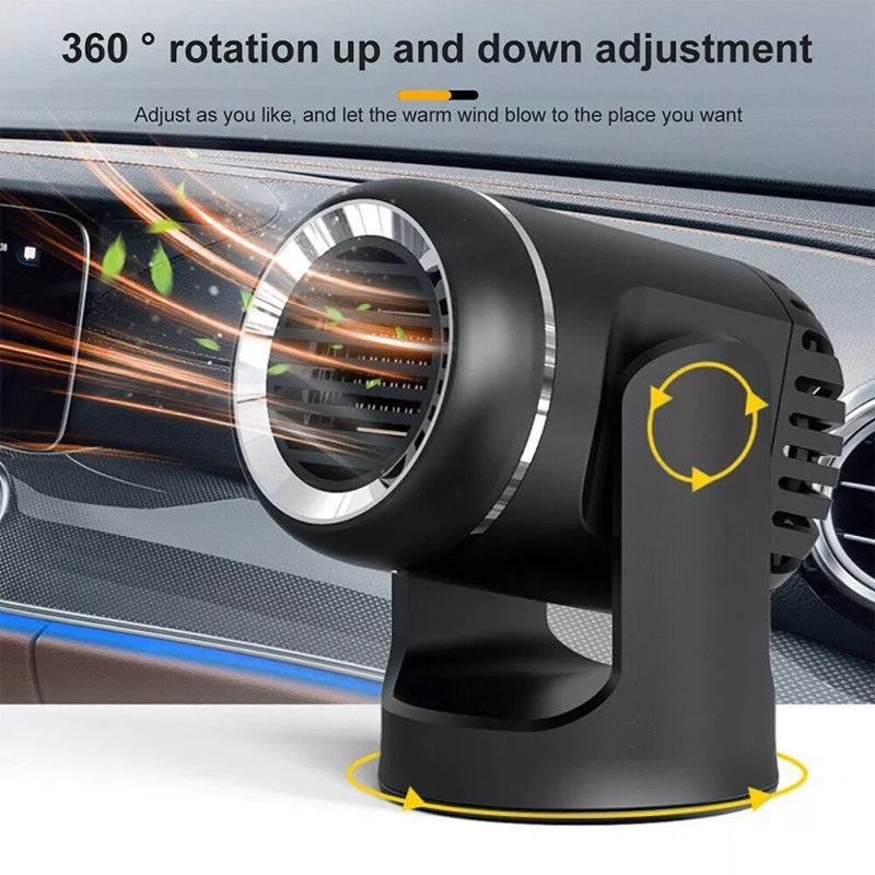 Tragbare 12V-Autoheizung mit 360°-Drehung und Überhitzungsschutz