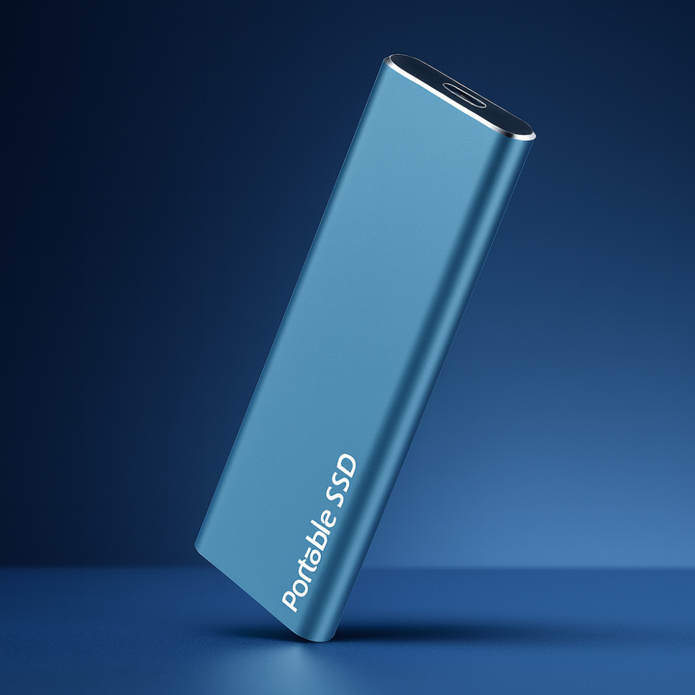 Tragbare externe Aluminium-SSD – Schnelle Übertragungen, leichtes Design, USB-C