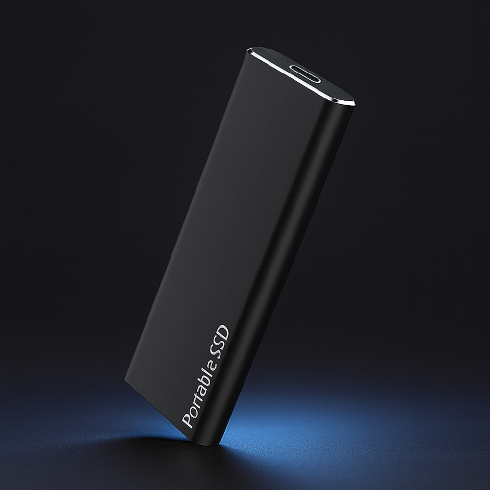 Tragbare externe Aluminium-SSD – Schnelle Übertragungen, leichtes Design, USB-C