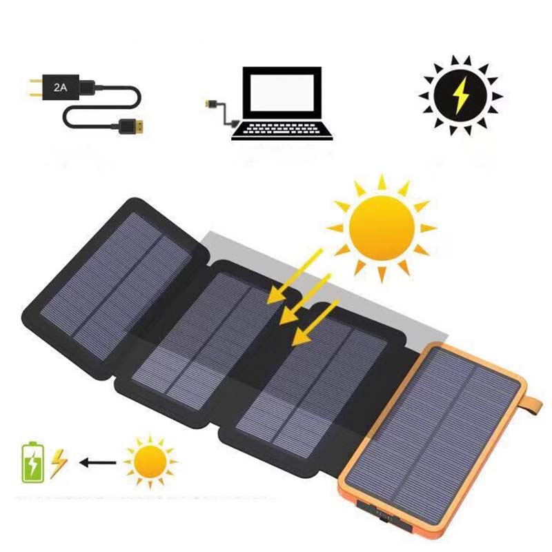 Tragbare, faltbare und wasserdichte Solar-Powerbank