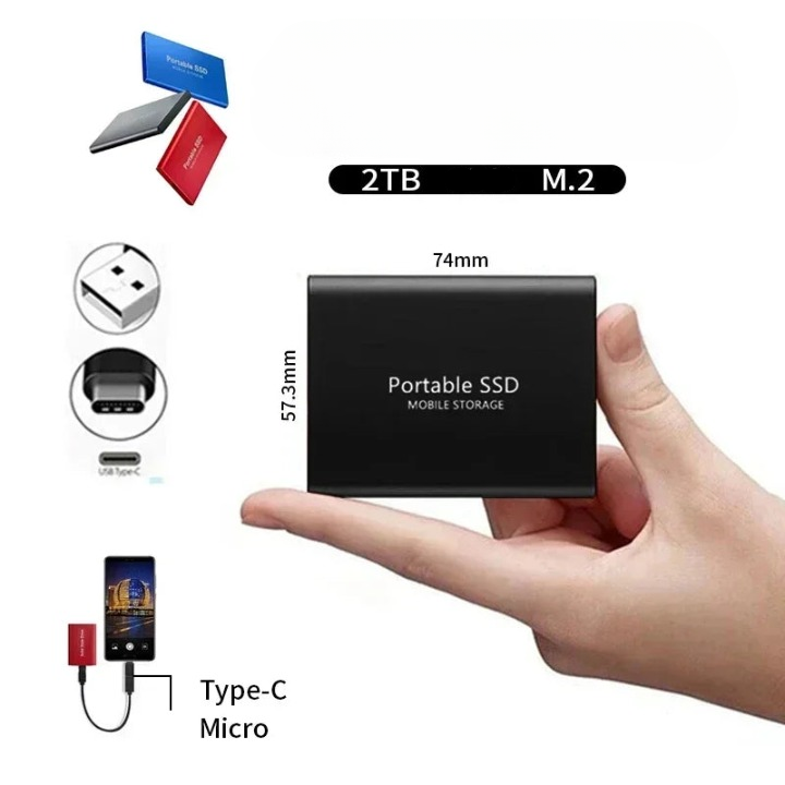 Tragbare Festplatte – schnelle SSD im kompakten Design