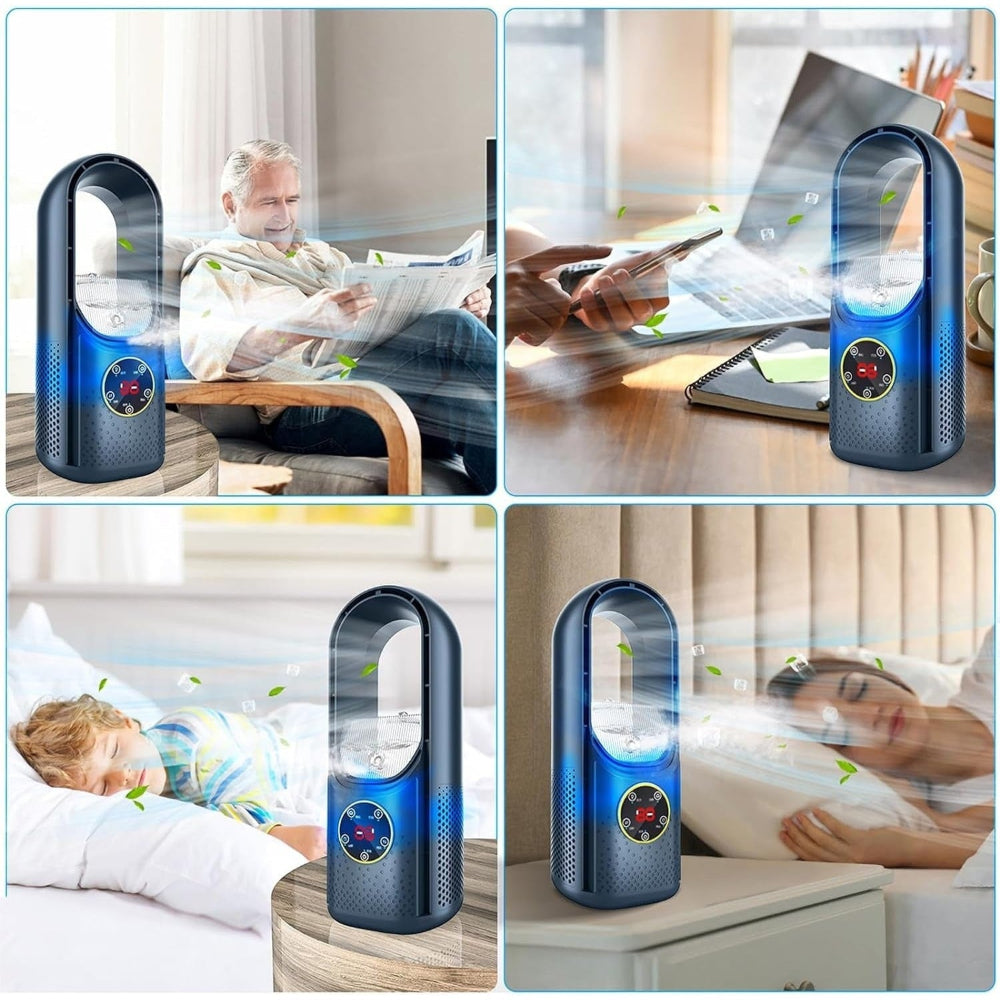 Tragbare Klimaanlage mit Wasserkühlung und rotorlosem Design – leiser Betrieb für kleine Räume