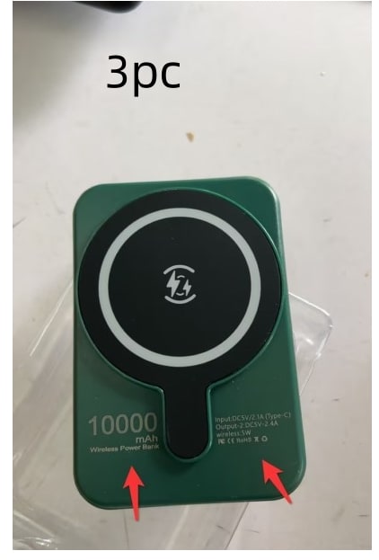 Tragbare magnetische Schnelllade-Powerbank für Smartphones mit 10.000 mAh, kabellos und im schlanken Design
