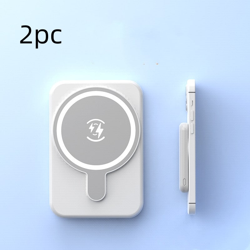 Tragbare magnetische Schnelllade-Powerbank für Smartphones mit 10.000 mAh, kabellos und im schlanken Design