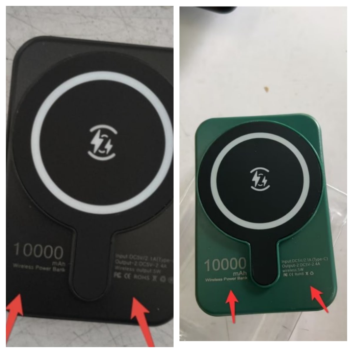 Tragbare magnetische Schnelllade-Powerbank für Smartphones mit 10.000 mAh, kabellos und im schlanken Design