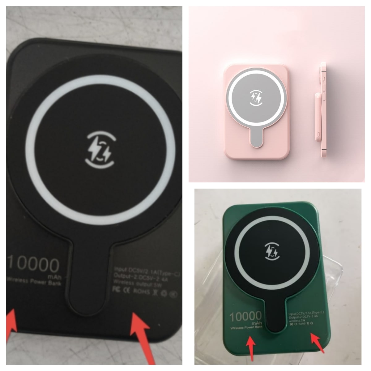 Tragbare magnetische Schnelllade-Powerbank für Smartphones mit 10.000 mAh, kabellos und im schlanken Design
