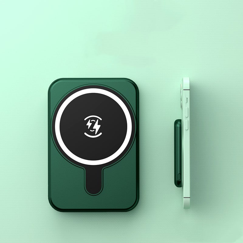 Tragbare magnetische Schnelllade-Powerbank für Smartphones mit 10.000 mAh, kabellos und im schlanken Design