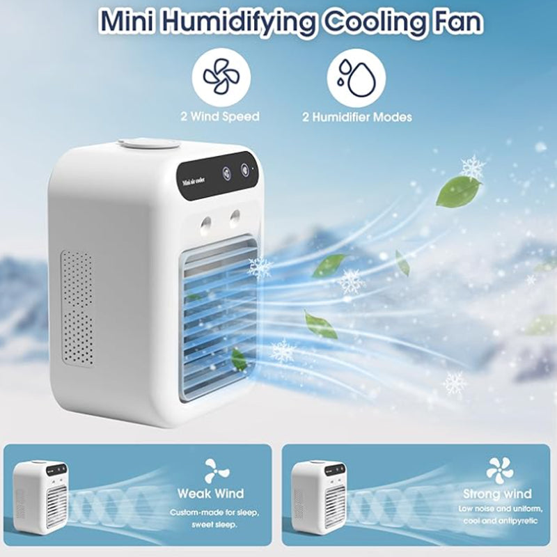 Tragbare Mini-Klimaanlage mit Kühl- und Luftbefeuchtungsfunktion