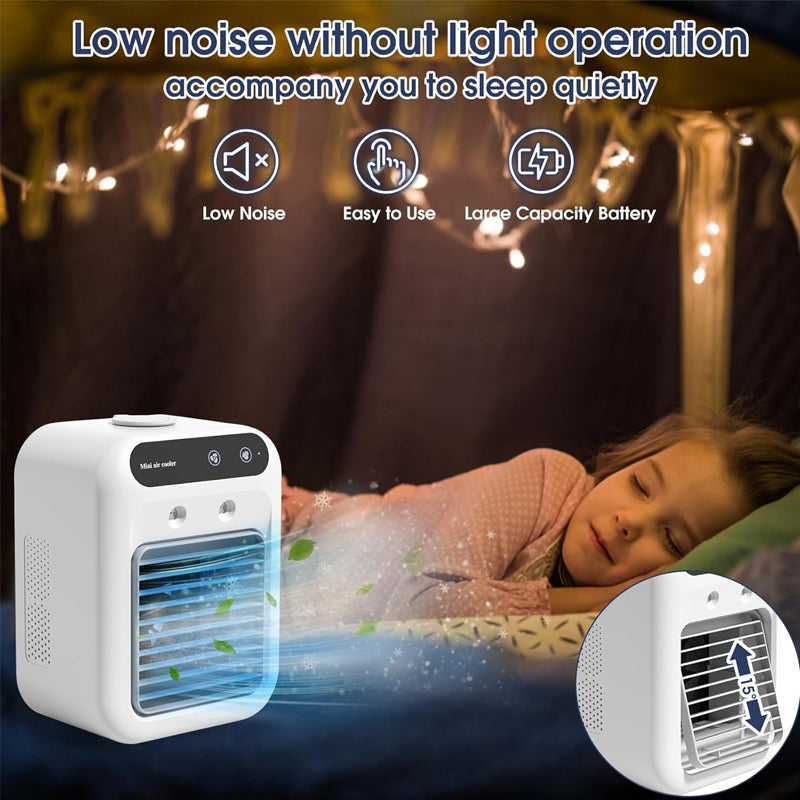 Tragbare Mini-Klimaanlage mit Kühl- und Luftbefeuchtungsfunktion